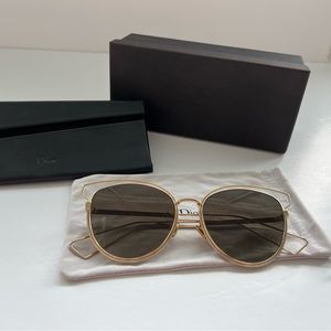 Dior Authentic Sideral 2  Gold / Brown butterfly Sunglasses